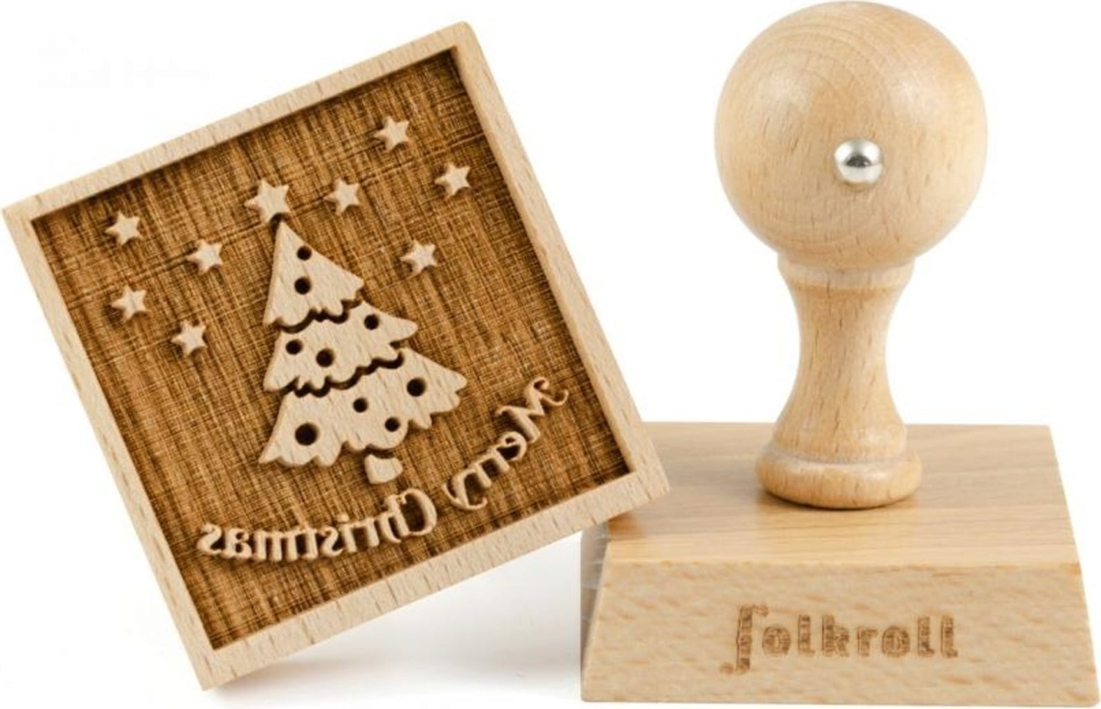 Merry Christmas Cookie Stamp,  55 x 55 mm - 1 item