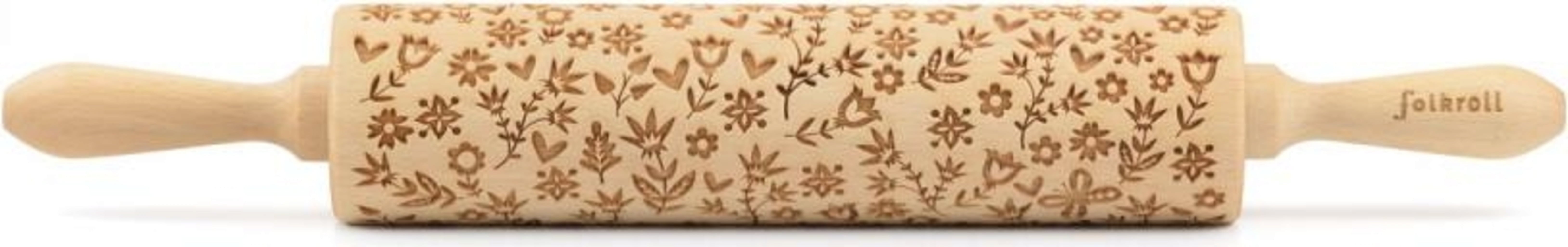 folkroll Flower Power Rolling Pin - large