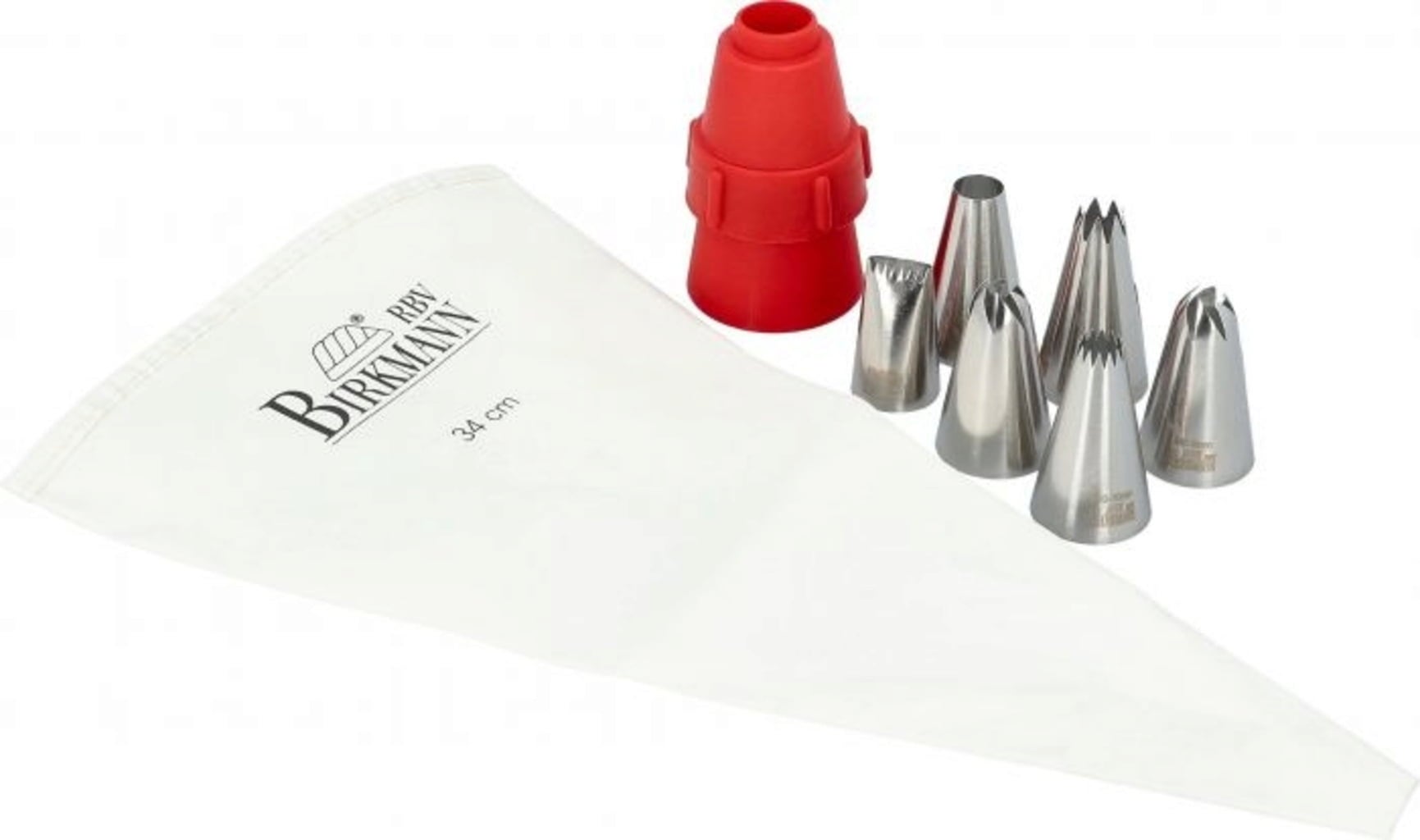 Birkmann Easy Baking - Spritzbeutel-Set, 8-tlg, - 1 Set