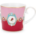 Love Birds Medallion Red-Pink Mokken - Set van 2, Klein