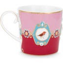 Love Birds Medallion Red-Pink Mokken - Set van 2, Klein