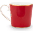 Love Birds Medallion Red Mokken - Set van 2, Klein