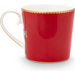 Love Birds Medallion Red Mokken - Set van 2, Klein