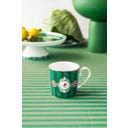 Love Birds Medallion Stripes Emerald-Green Mokken - Set van 2, Klein