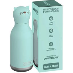 asobu Borraccia Termica - Gatto, 460 ml