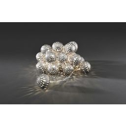 Konstsmide LED Fairy Lights, Silver Metal Balls - 1 item