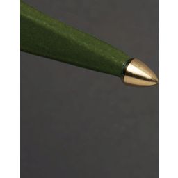 Grüner Papierstern mit grünem Samt, perforiert - 1 Stk