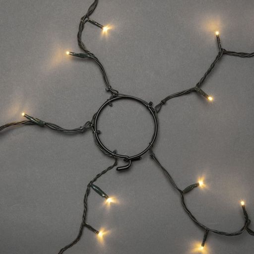 LED Christmas Tree Light Set with Ring, 2.4 m - 1 item