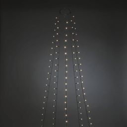 LED plašč za božično drevo z lučkami in obročem z 8-urnim časovnikom - 1 kos