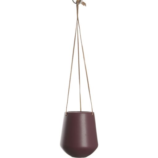 Present Time 'Skittle' Hanging Planter, Medium - matte burgundy red