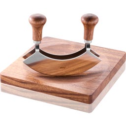 GEFU Wiegemesser mit Schneidebrett YUMA - 1 Set