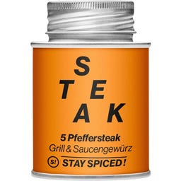Stay Spiced! Miscela di Spezie 5 Pepi per Bistecca