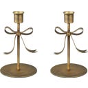 Garden Trading Portacandele con Fiocco - Set di 2 Pezzi - Piccolo