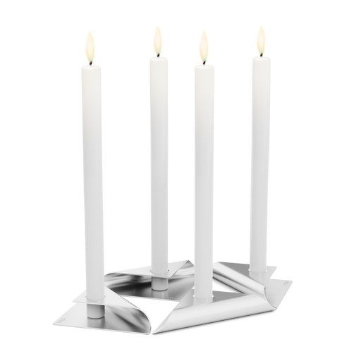 höfats SQUARE CANDLE silver - 1 st.