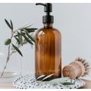Eulenschnitt Seifenspender Herz aus Braunglas - 500 ml