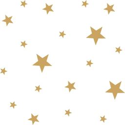 Eulenschnitt Deko-Sticker Goldene Sterne
