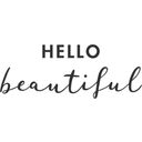 Eulenschnitt Sticker Déco Hello Beautiful - 1 pcs