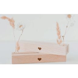 Heart Card and Dried Flower Stand, Set of 2 - Nature