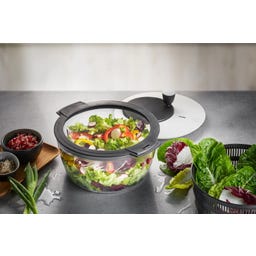 Salatschleuder ROTARE + Frischhaltedeckel, 4 L