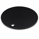 Dessous-de-Plat Magnétique en Silicone Noir Ø 18 cm - 1 pcs