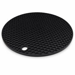 Pandoo Black Magnetic Silicone Coaster, &Oslash; 18cm