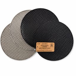 Round Silicone Coasters, Set of 4, Ø 17cm - 4 pieces