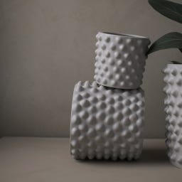 DBKD Blumentopf CLOUDY small - greige