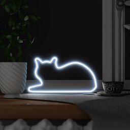 Mustard Dekorativ Lampa "Liggande katt"