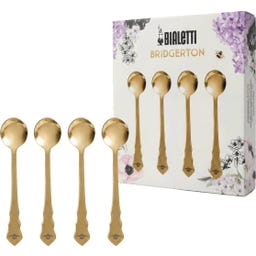 Bridgerton Kaffeelöffel 4-er Set, goldfarben - 1 Set