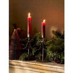 Garden Trading Portacandele con Fiocco - Set di 2 Pezzi - Piccolo
