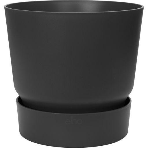 elho greenville round, 25 cm - vivace nero