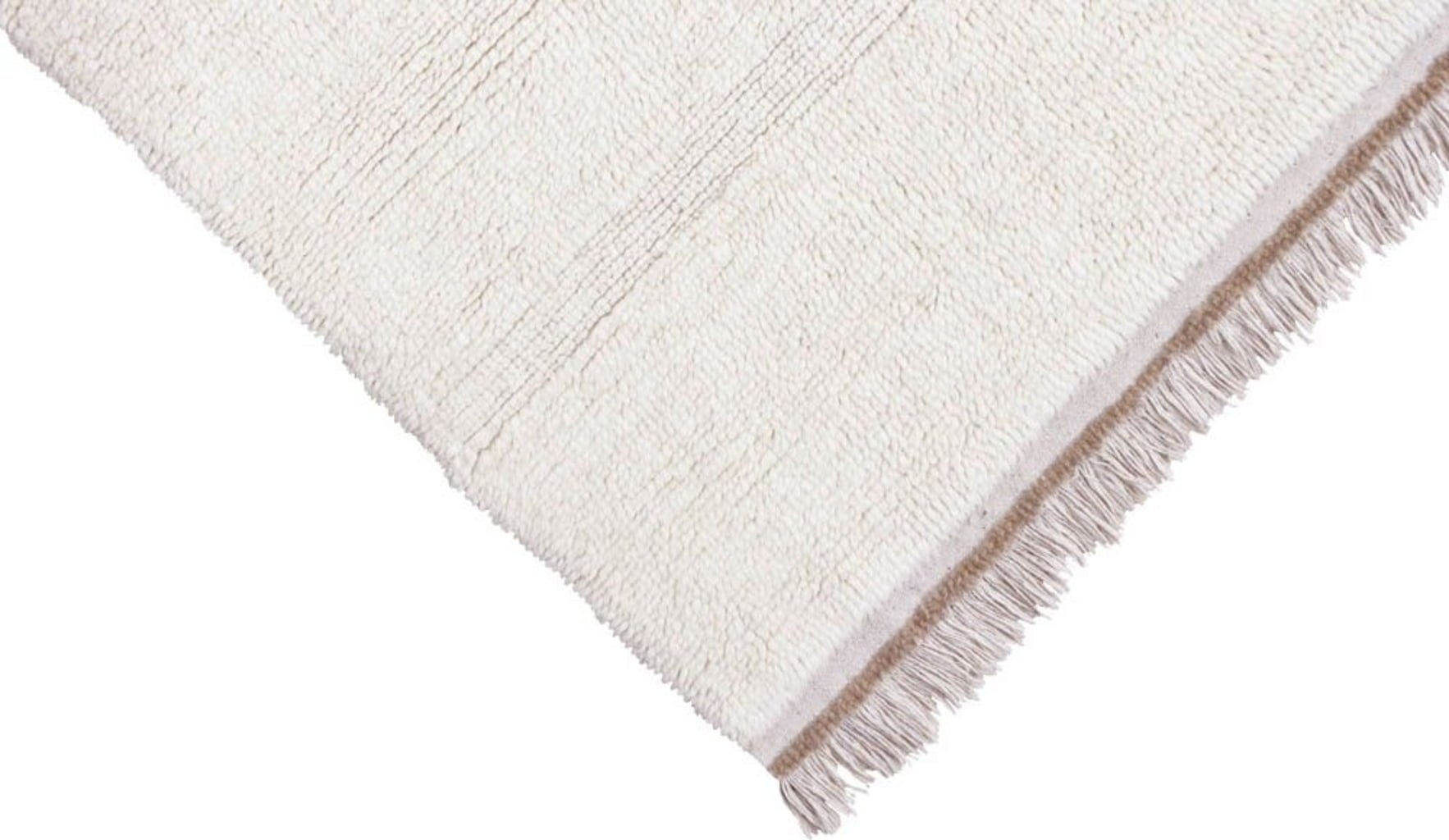 Lorena Canals Steppe Wool Rug, Sheep White