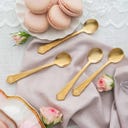 Bridgerton Kaffeelöffel 4-er Set, goldfarben - 1 Set
