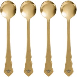 Bridgerton Kaffeelöffel 4-er Set, goldfarben - 1 Set