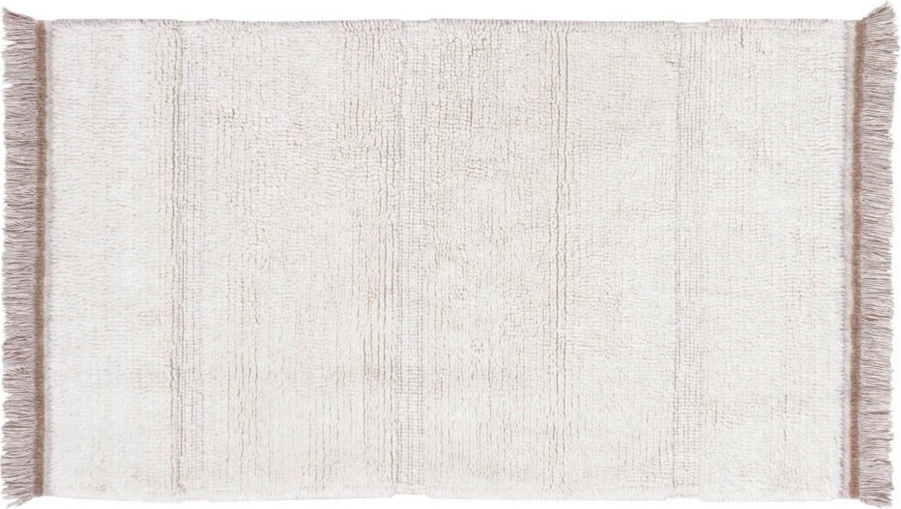 Lorena Canals Steppe Wool Rug, Sheep White - 80 x 140 cm