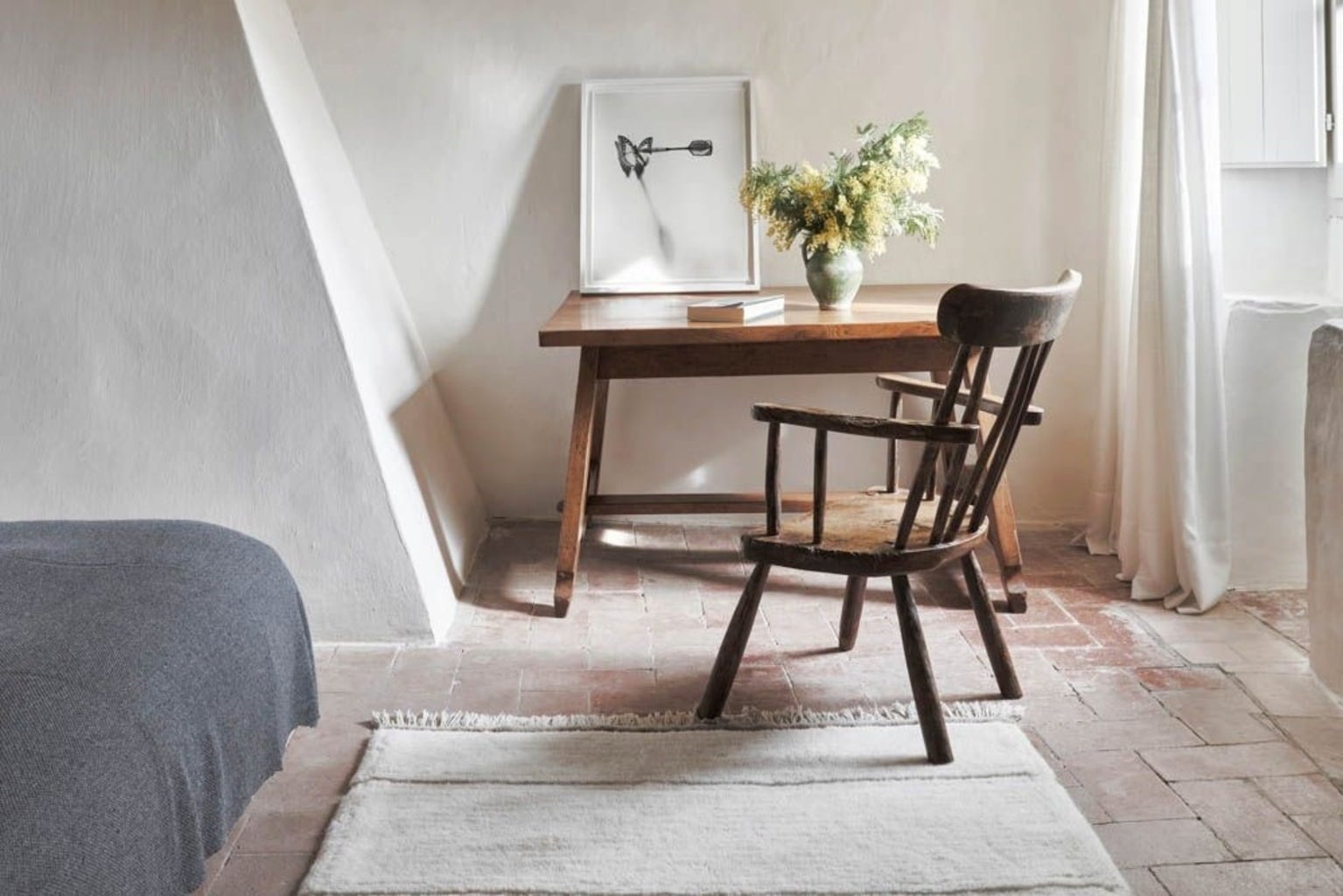 Lorena Canals Steppe Wool Rug, Sheep White - 80 x 140 cm