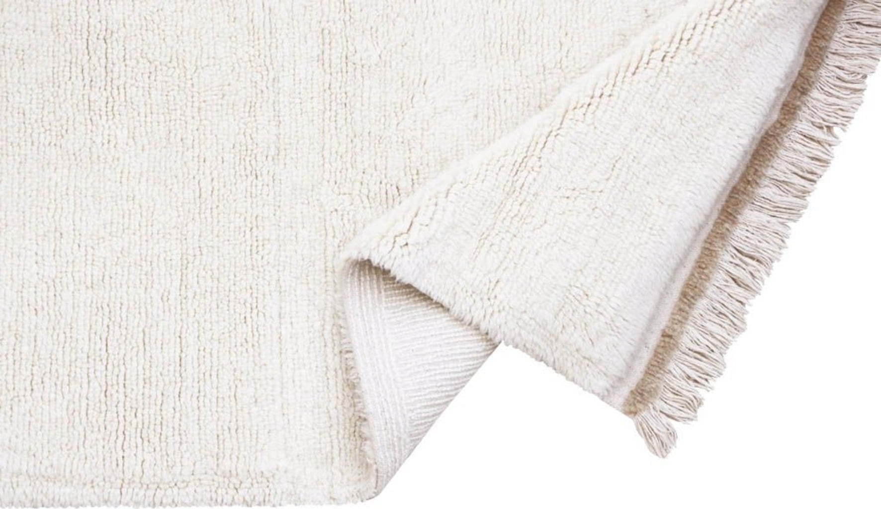 Lorena Canals Steppe Wool Rug, Sheep White