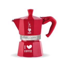 Bialetti Moka Express "I love coffee", rdeča