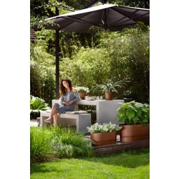 Balconnière GREENVILLE Terrasse Roues - 80 cm