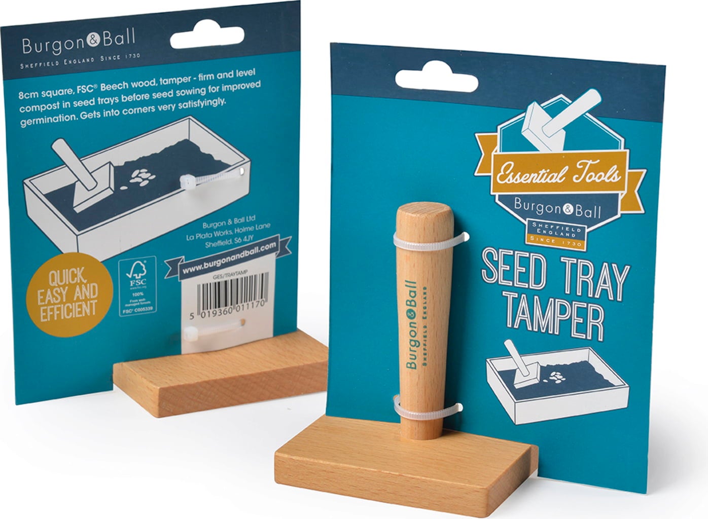 Burgon & Ball Eckiger Aussaat Stempel - 1 Stk.