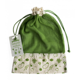 Pebbly Organic Cotton Vegetable Bag - Green