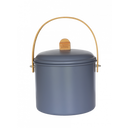 Kompostbehållare 7 liter av Metall & Bambu - Skiffergrå
