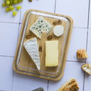 Pebbly Glass & Bamboo Cheese Board - 1 item