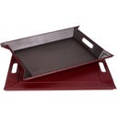 DUO - Vassoio Reversibile, Antracite Metallizzato/Bordeaux