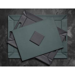 DUO - Vassoio Reversibile, Petrolio/Antracite - Grande