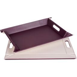 Freeform DUO - Vassoio Reversibile, Prugna/Avorio - Grande