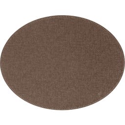 Ovalt Bordstablett med Textilstruktur 45 x 34 cm - 