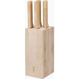 Parallèle Knife Block with 5 Knives, Beechwood - 1 item