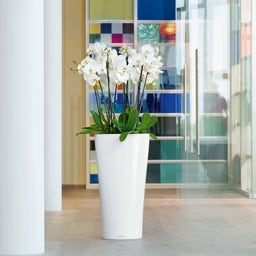 Lechuza DELTA Premium 30 Planter - White high gloss