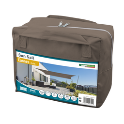 Windhager CANNES Rectangle SunSail 2x3m - taupe